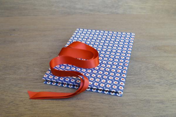 Blau rotes Leporello "Gustl"
